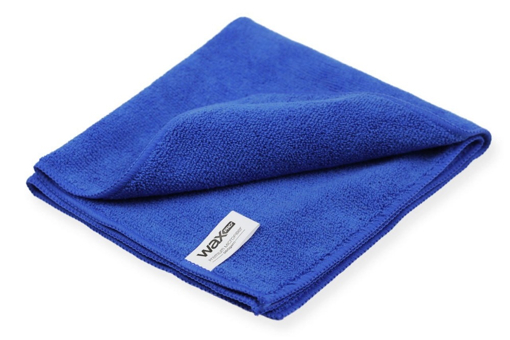 WaxPRO Premium Blue Microfiber Uniwersalna mikrofibra do wnętrza i lakieru 40x40cm