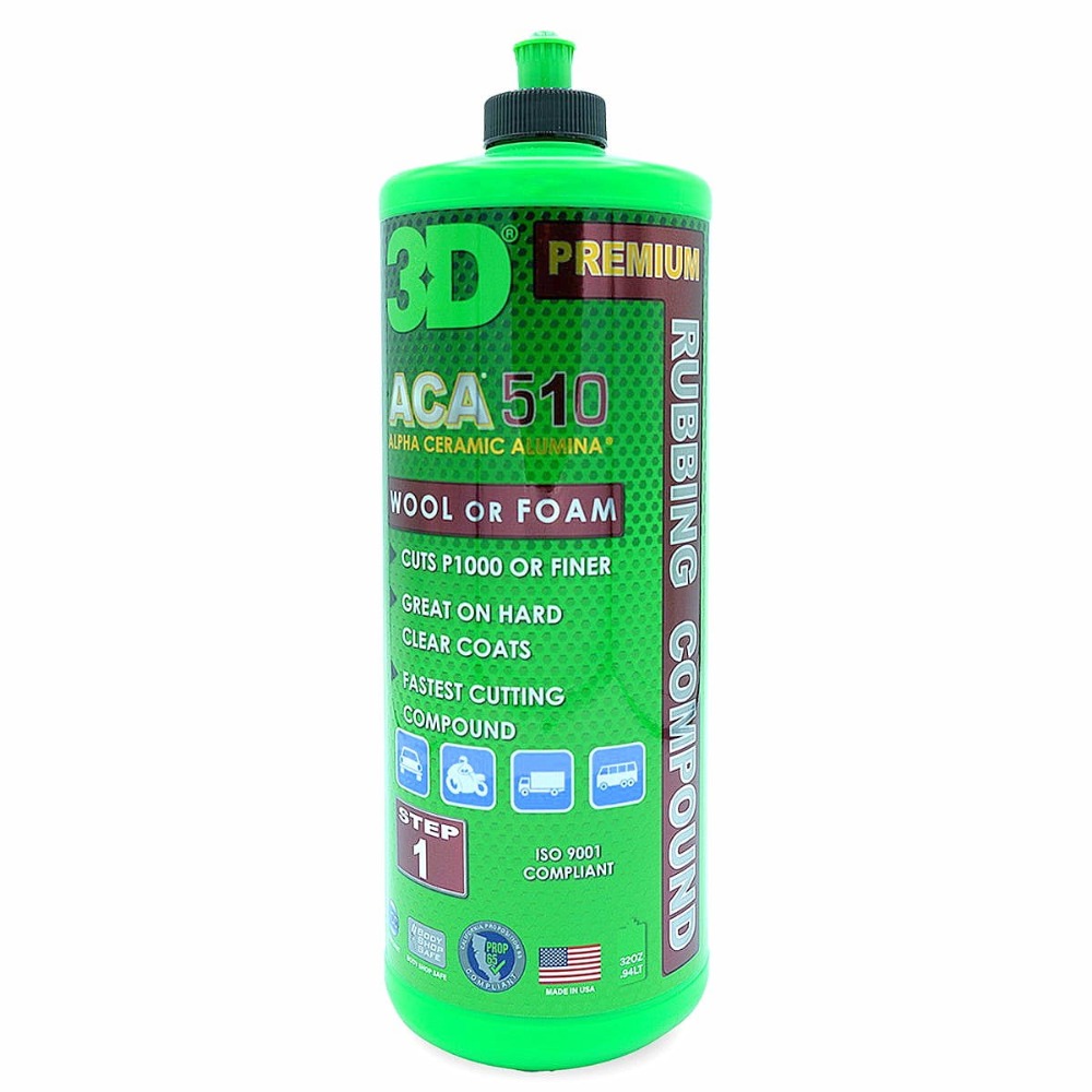 3D Car Care ACA 510 RUBBING Compound - Mocno ścierna pasta polerska 946ml