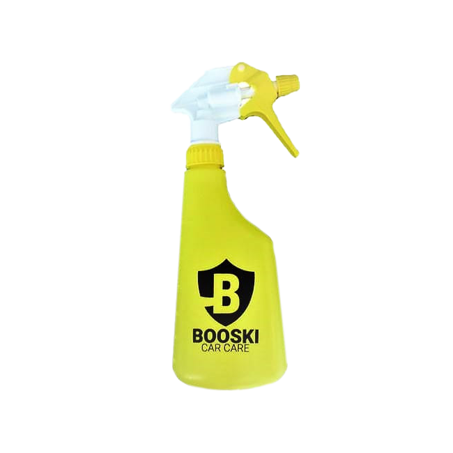 Booski Car Care Detailing Bottle Yellow Butelka z atomizerem na płyny z podziałką 650ml