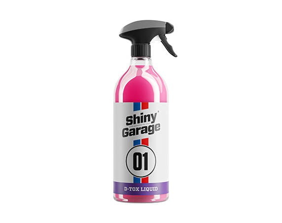 Shiny Garage D-Tox Liquid Deironizer usuwa metaliczne zanieczyszczenia z lakieru i felg 1L