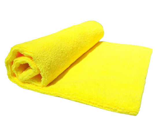 Booski Car Care Premium Edgeless Yellow Microfiber Uniwersalna mikrofibra do lakieru powłok ceramicznych bez krawędzi 40x40cm