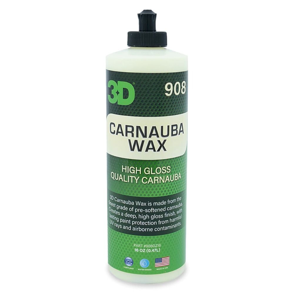 3D Car Care Carnauba Wax Szybki w użyciu, efektowny wosk naturalny w mleczku 473ml