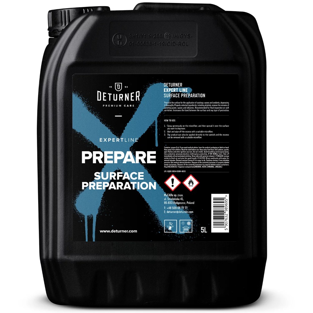 Deturner Expert Line Prepare Odtłuszcza lakier przed woskiem lub powłoką 5L
