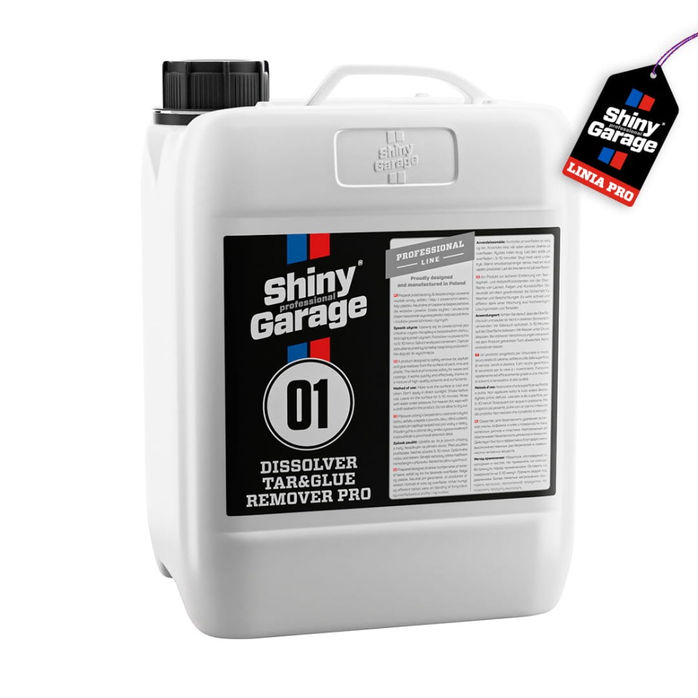 Shiny Garage Dissolver Tar & Glue Remover PRO Preparat do usuwania smoły, żywicy z lakieru 5000ml