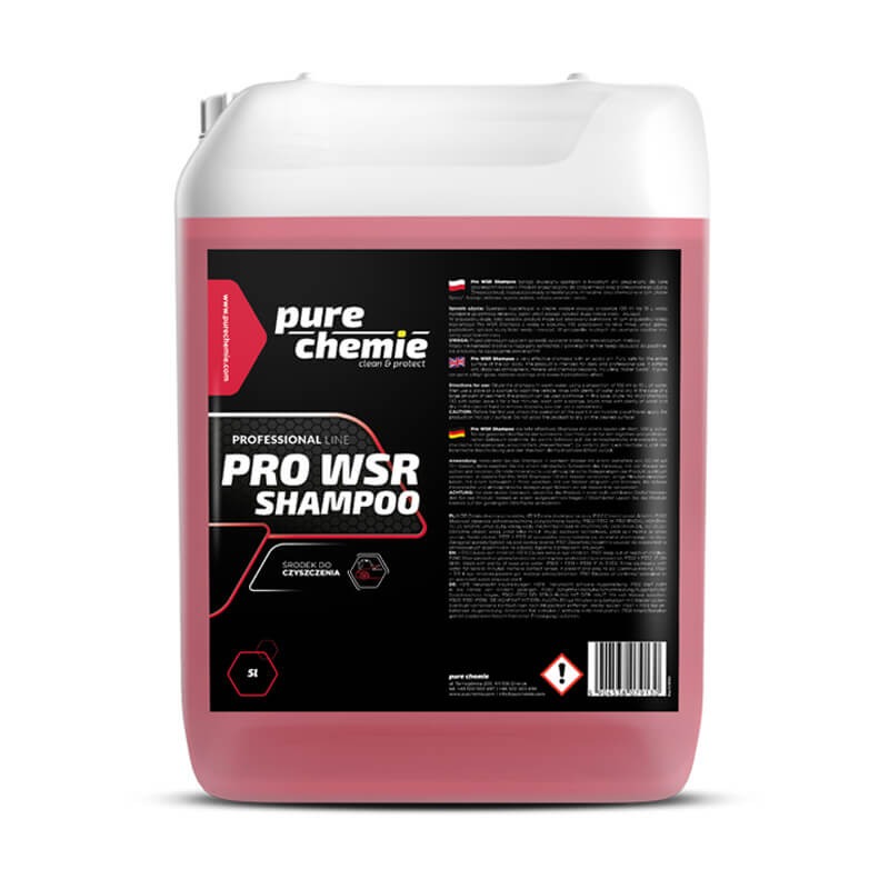 Pure Chemie PRO WSR Shampoo Szampon odczyn kwaśny, odtyka powłoki ceramiczne 5L