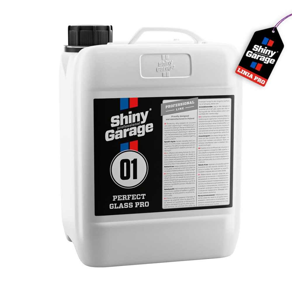 Shiny Garage Glass Cleaner Pro - Profesjonalny płyn do mycia szyb 5000ml