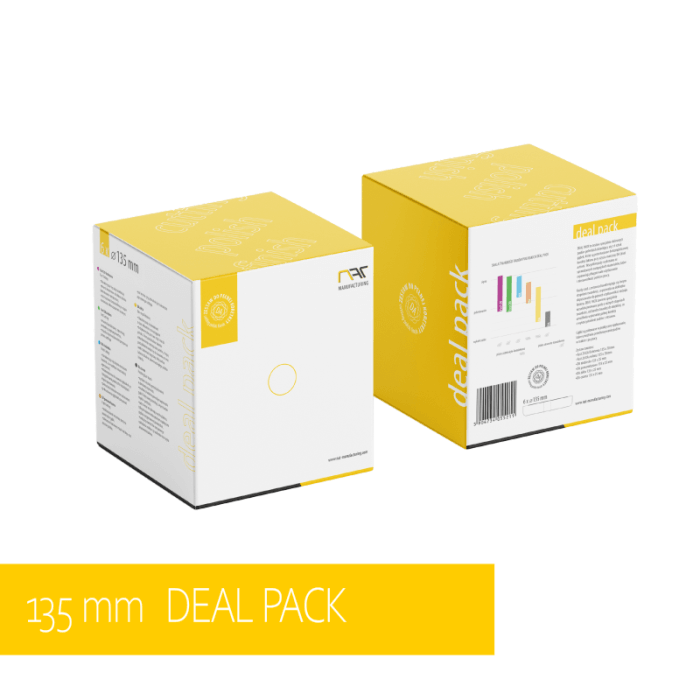 NAT Deal Pack DA - Promocyjny zestaw gąbek polerskich 135mm 6 sztuk