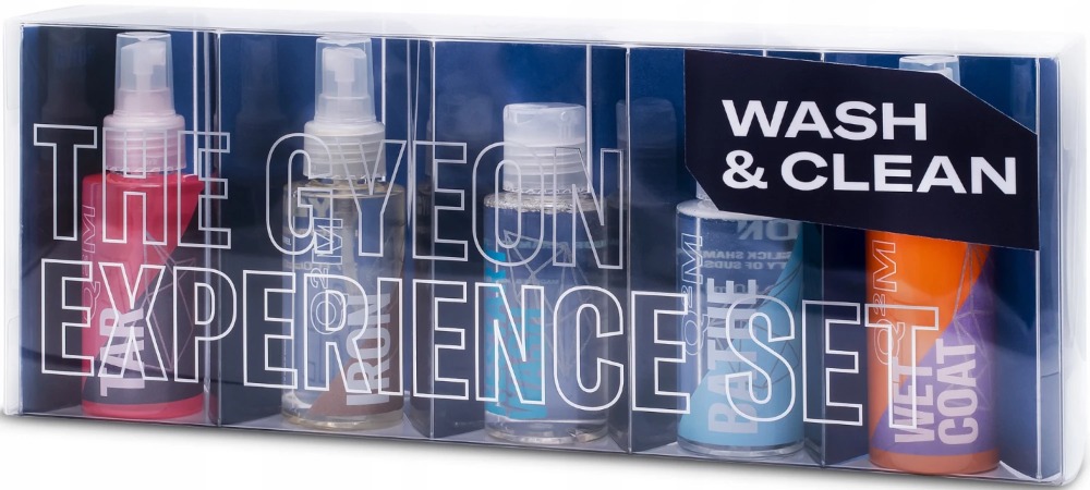 Gyeon Q2M Wash&Clean Set - zestaw 9 testerów produktów do pielęgnacji samochodu