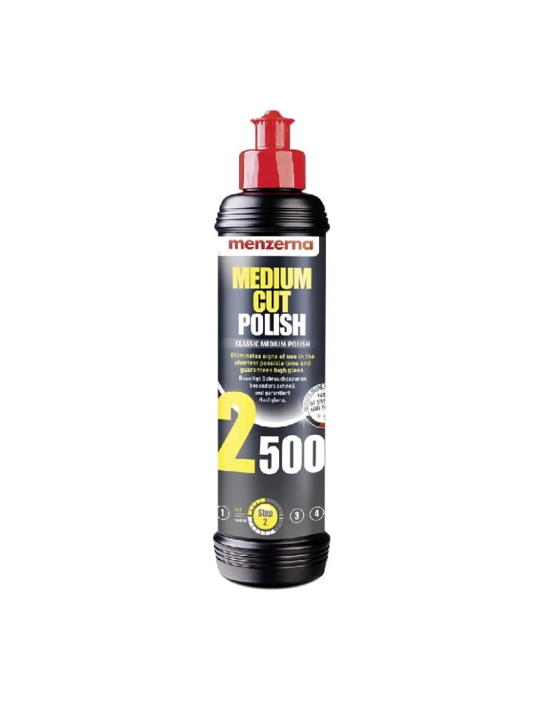 MENZERNA Medium Cut Polish 2500 Średnio ścierna pasta polerska 250ml