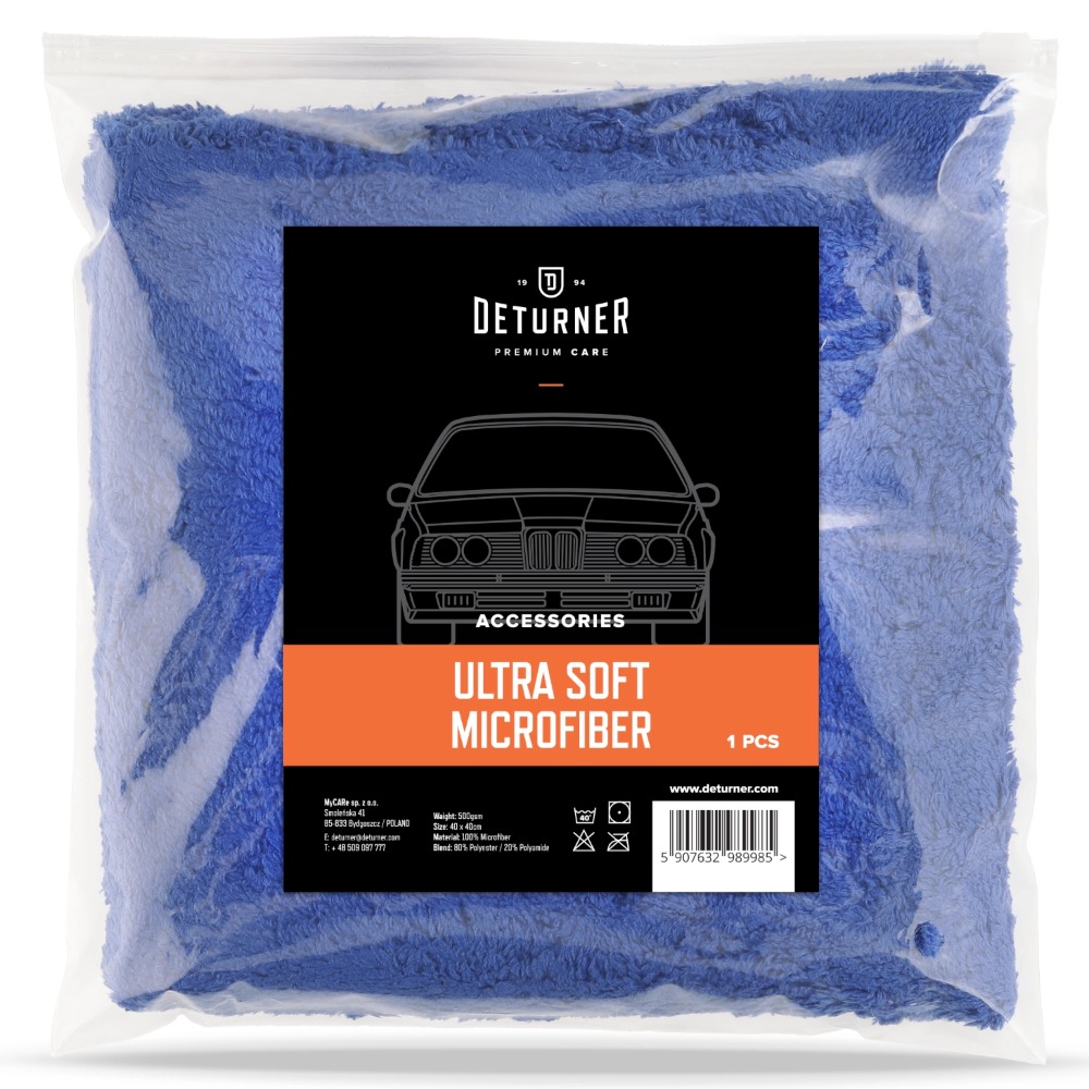 Deturner Ultra Soft Microfiber - Miękka i puszysta mikrofibra, bez krawędzi 40x40cm
