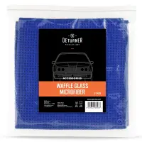 Deturner Waffle Glass Microfiber - mikrofibra waflowa do czyszczenia szyb 2 sztuki