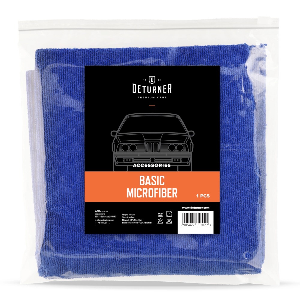 Deturner Basic Microfiber - Klasyczna mikrofibra, bez krawędzi 40x40cm 5 sztuk