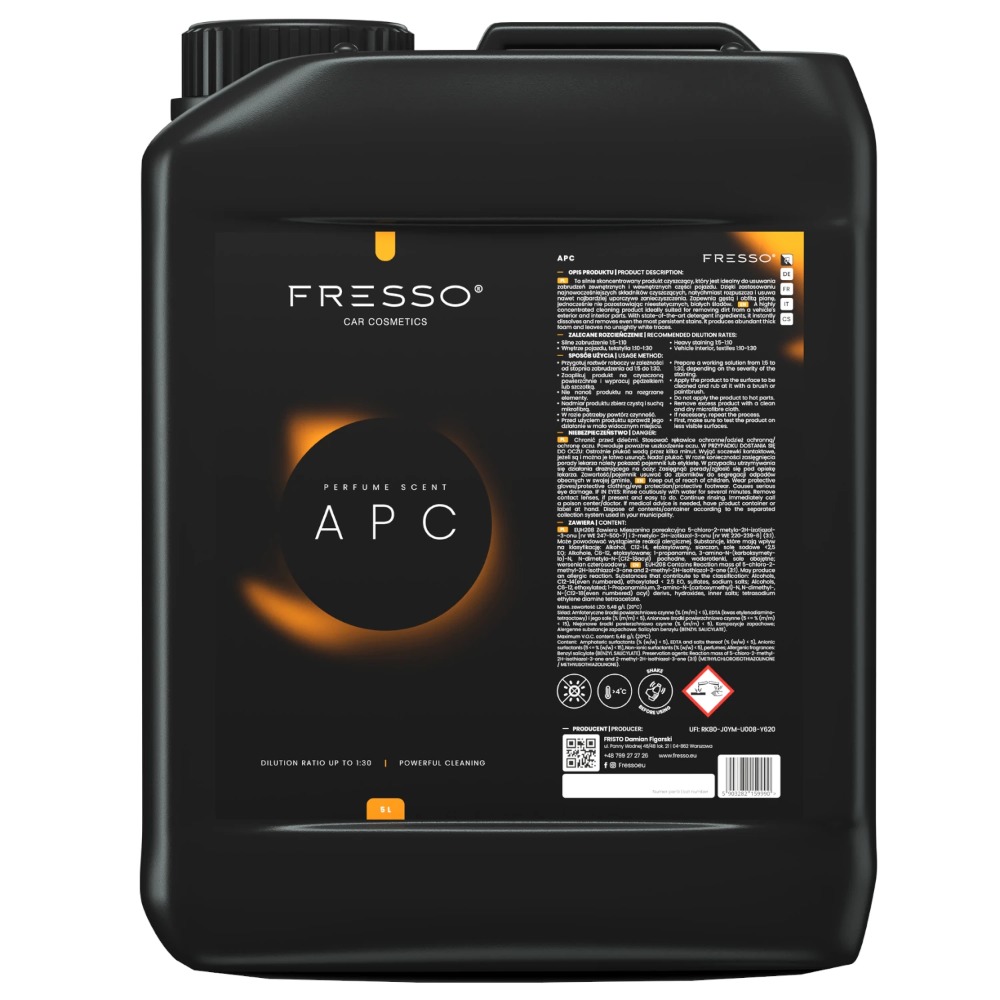 Fresso APC - uniwersalny środek czyszcący do wnętrza pojazdu 5000ml