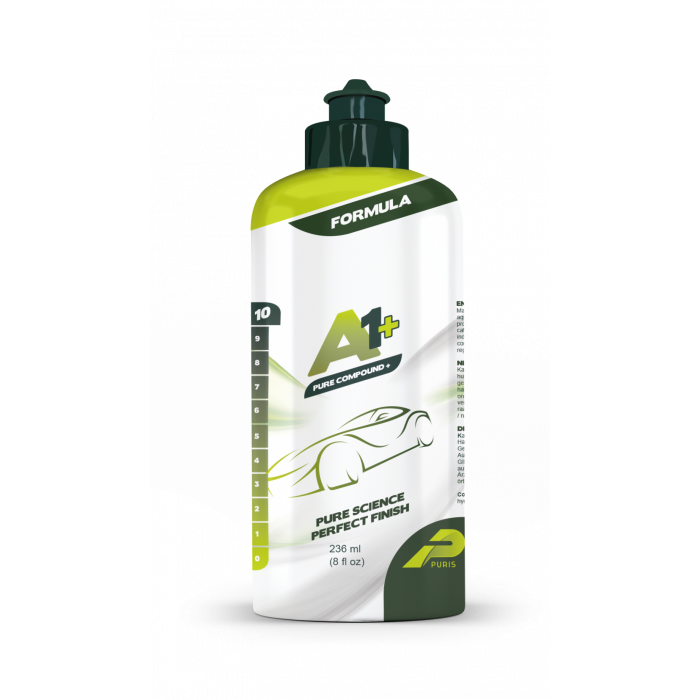 Puris Car Care A1+ Wysokiej jakości, mocno ścierna pasta polerska, jak ACA510 236ml