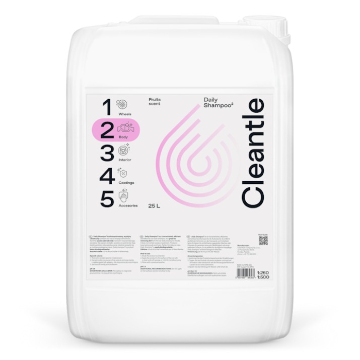 Cleantle Daily Shampoo2 Szampon o neutralnym pH 25L