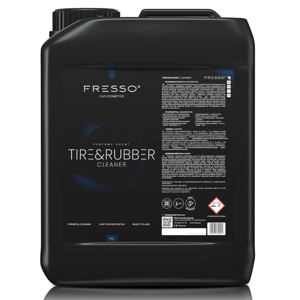 Fresso Tire & Rubber Cleaner - Produkt do czyszczenia opon i gumowych elementów 5L