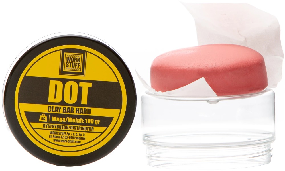 Work Stuff Dot Clay Bar Hard – twarda glinka do oczyszczania lakieru 100g