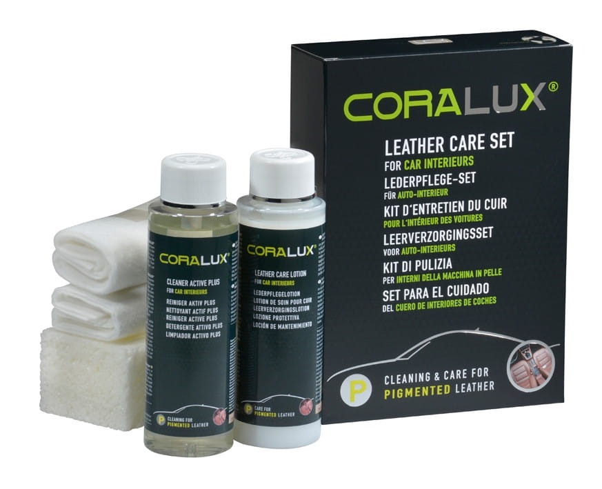 LCK Coralux Leather Care SET 2x200ml Zestaw do czyszczenia i ochrony skór gladkich