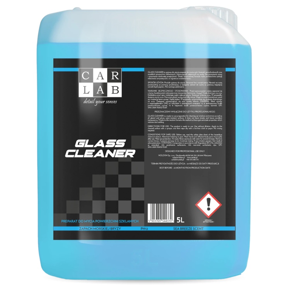 Carlab Glass Cleaner - Produkt do mycia powierzchni szklanych 5L