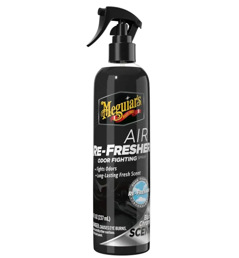 Meguiar's Air Re-Fresher Odor Fighting Spray – Black Chrome Scent - Odświeżacz zapachu do wnętrza auta 237 ml