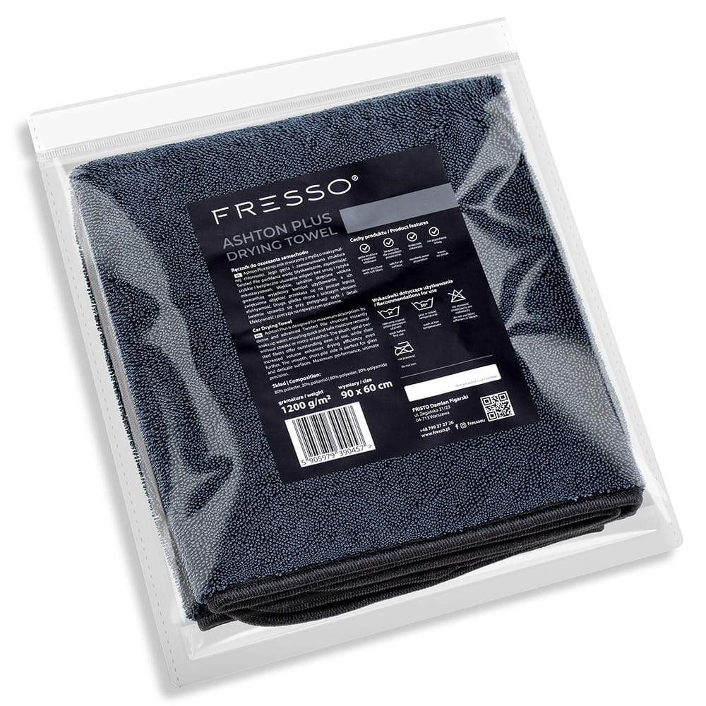 Fresso ASHTON PLUS 1200gsm – Chłonny ręcznik do suszenia auta 90x60cm