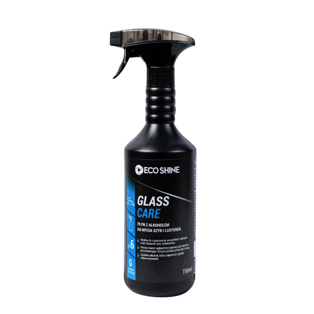 Eco Shine Glass Care - Płyn z alkoholem do mycia szyb i lusterek 750ml