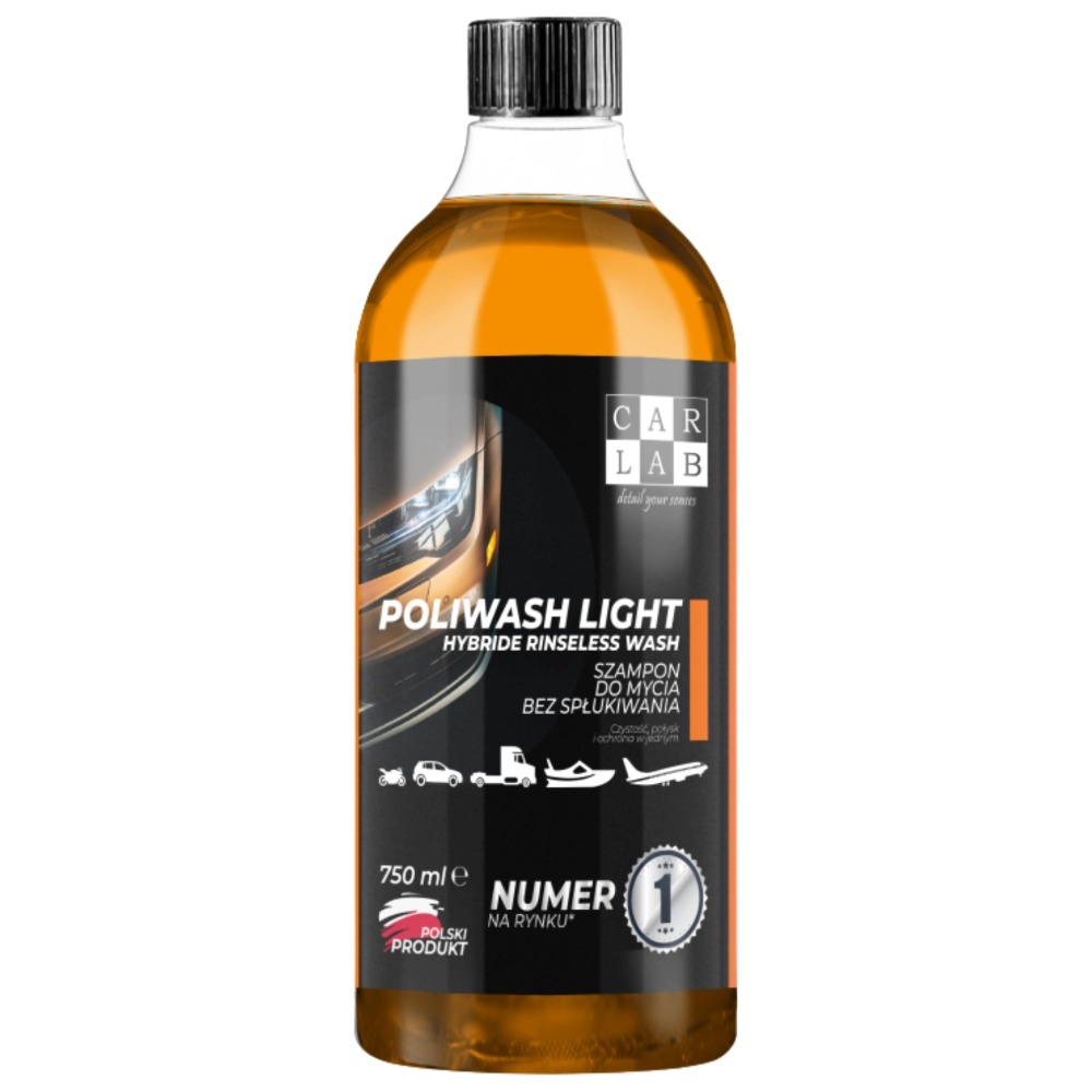 Carlab Poliwash Light - Szampon do mycia bez spłukiwania 750ml