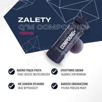 Gyeon Q²M Compound+ REDEFINED 1000ml - Mocno  ścierna pasta polerska 