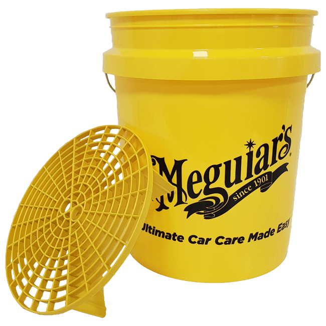 Meguiar's Professional Wash Bucket with Grit Guard Yellow Wiadro do mycia detailingowego z separatorem