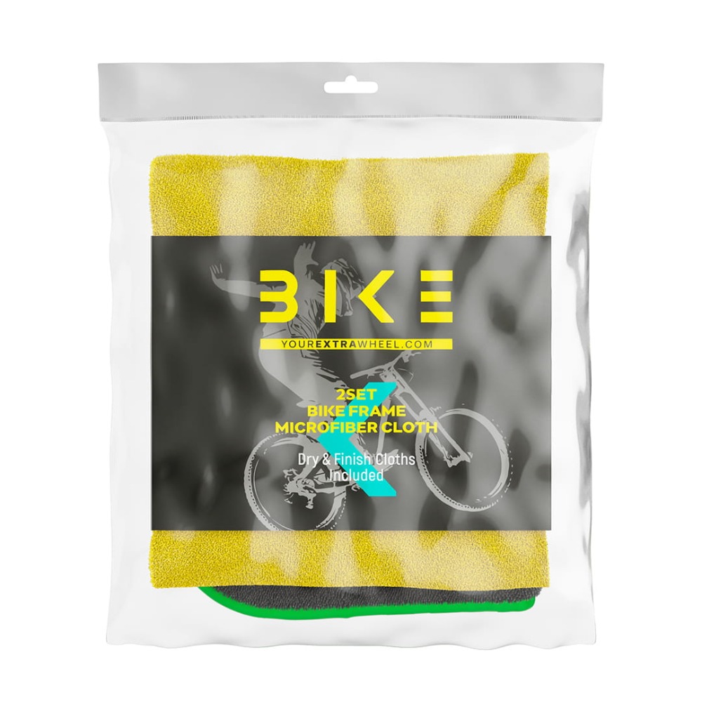 BIKE Frame Microfiber Cloth - Zestaw mikrofibr do czyszczenia roweru 2szt