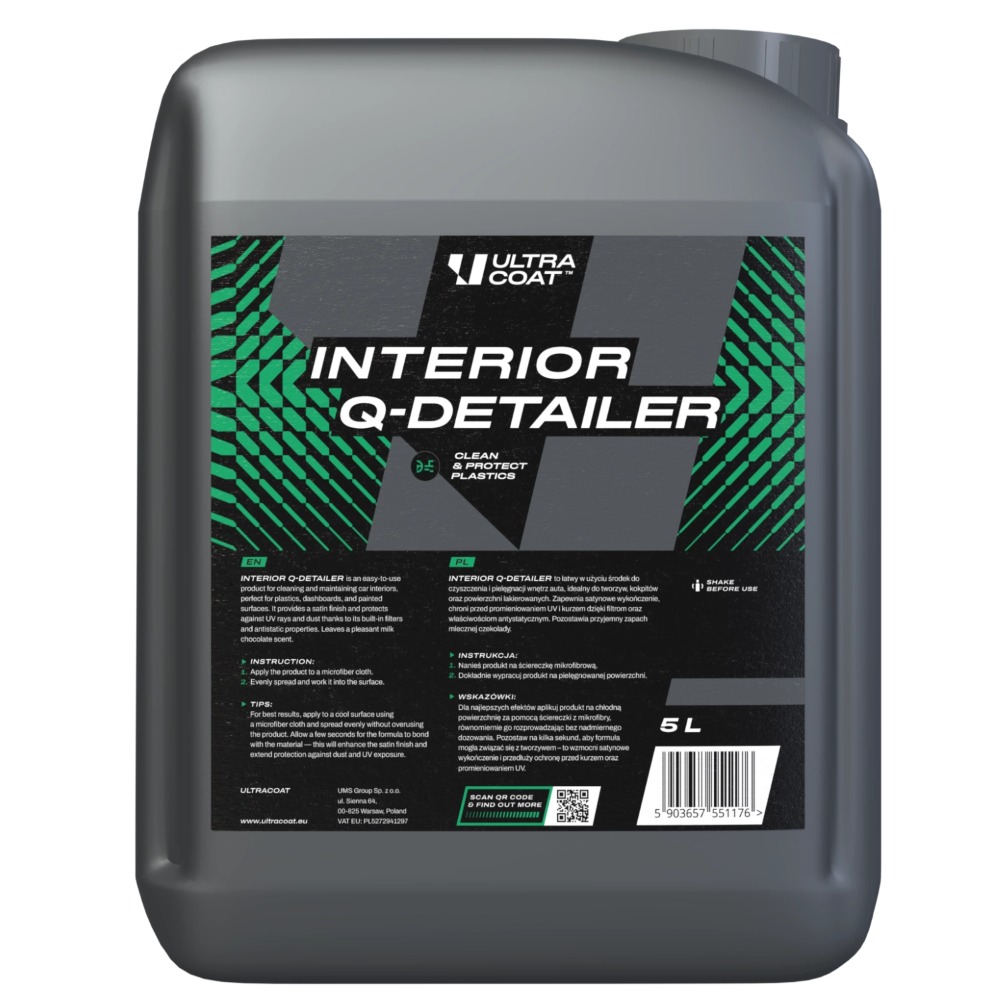 Ultracoat Interior Q-Detailer – Produkt do pielęgnacji wnętrza 5L