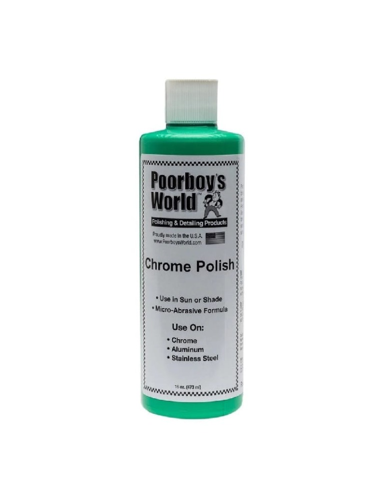 POORBOY'S WORLD Chrome Polish Produkt do czyszczenia i odświeżania metali i chromów 473ml