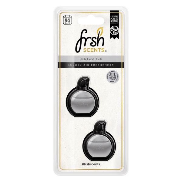 Frsh Scents Mini Vent Deffusers Indigo Ice  - Zapach do samochodu 2 sztuki 