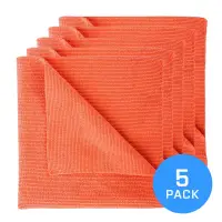FXPROTECT Royal Coral Microfiber Towel Miękka uniwersalna mikrofibra bez krawędzi 40x40cm 5sztuk