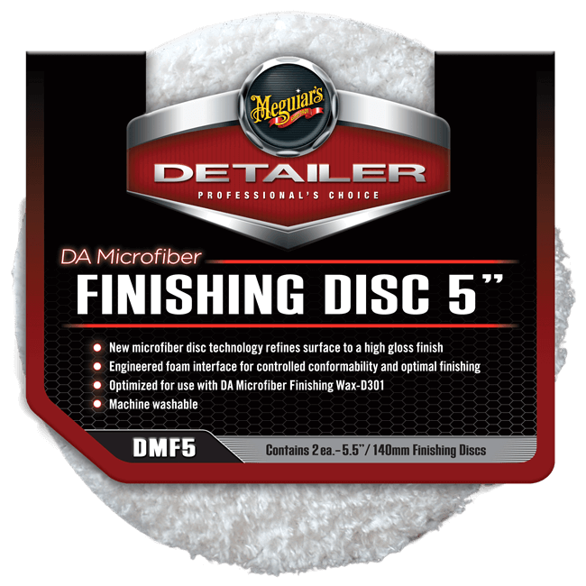 Meguiar's DMF5 DA Microfiber Finishing Discs 2pak Gąbki polerskie na rzep z mikrofibry 2 sztuki