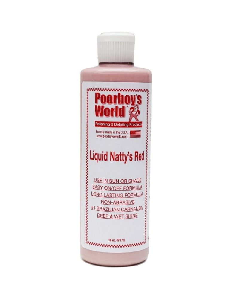 POORBOY'S WORLD Liquid Natty's Red Wax Wosk w mleczku do lakieru Wet look 473ml