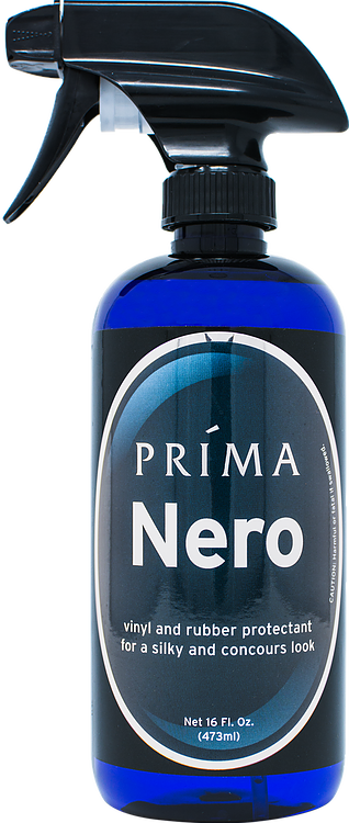 Prima NERO Vinyl&Rubber Protectant Dressing do plastików wewnętrznych deska rozdzielcza 473ml