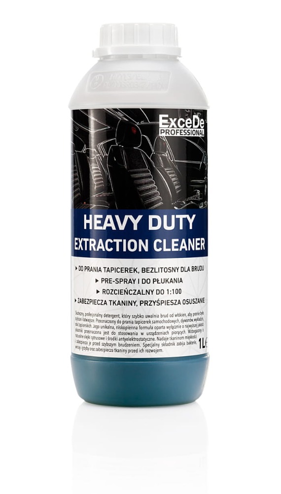 ExceDe Heavy Duty Extraction Cleaner Uniwersalny płyn do prania tapicerki ręcznie ekstrakcja 1000ml